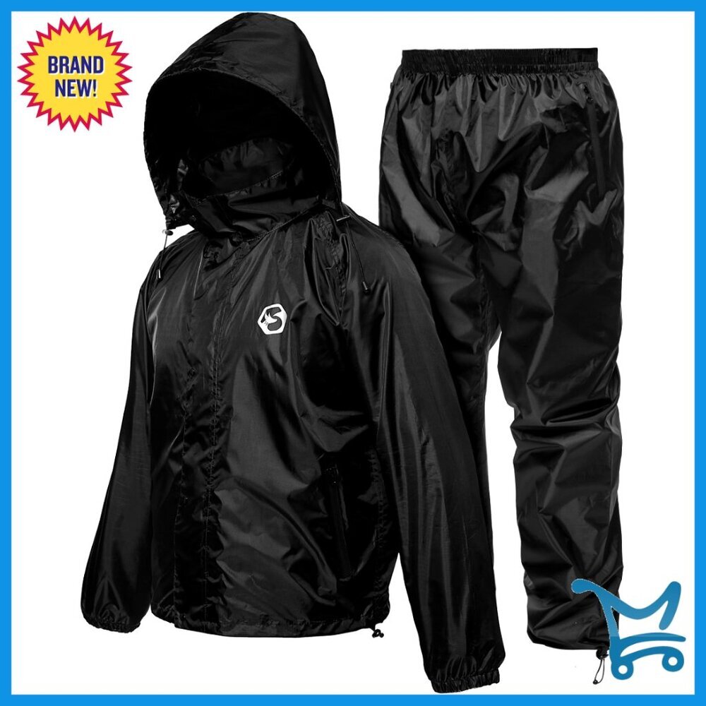 Waterproof Rain Suit Unisex XXL Lightweight Motorcycle Golf Fishing Gear